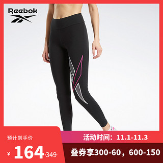 Reebok锐步官方运动CL D BIG VECTOR LEGGING女子紧身裤FT8124