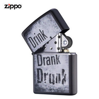 美国进口 之宝（zippo） 防风煤油打火机不含油 29618 醉饮派对 品牌直供原装正版