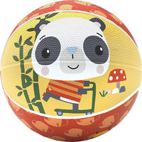 费雪(Fisher-Price)儿童玩具球17cm 卡通小皮球拍拍球幼儿园橡胶篮球礼物女男孩熊猫F0515-15