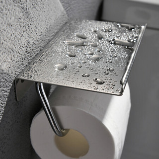 科固（KEGOO）K200436 卫生间厕纸架卷纸架 浴室手机置物架手纸盒 304不锈钢