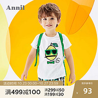 商场同款安奈儿童装男童T恤短袖夏2020新款洋气立体卡通上衣