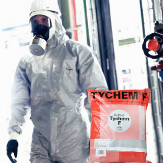 杜邦（DU PONT）Tychem® F 防化服酸碱有机化学品防护服实验化工溶剂隔离服 防护服F级 XL码