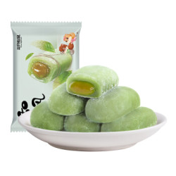 三只松鼠抹茶和风麻薯饼干糕点手工特色零食小吃 150g/袋 *8件