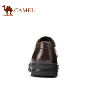 骆驼（CAMEL） 软底英伦风优雅轻便舒适商务正装皮鞋男 A032033150 棕色 43