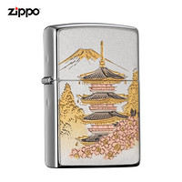 美国进口 之宝（zippo） 防风煤油打火机 富士山塔 ZBT-5-26c 品牌直供原装正版