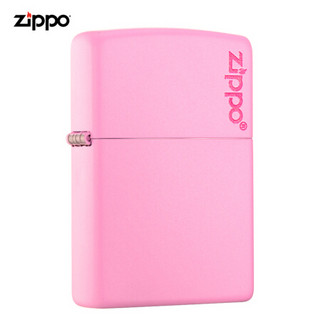 美国进口 之宝（zippo）防风煤油打火机不含油 238ZL 粉红哑漆商标 品牌直供原装正版