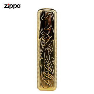 美国进口之宝（ZIPPO）防风煤油打火机不含油 盔甲唐草波纹边-金色 品牌直供原装正版