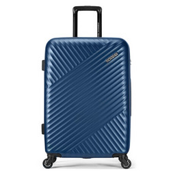 AMERICAN TOURISTER 美旅 箱包（AmericanTourister）简约时尚男女行李箱超轻万向轮旅行箱密码锁 24英寸 TV7蓝色