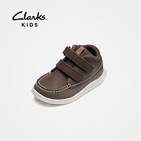 clarks 其乐 男童英伦牛皮短靴皮鞋