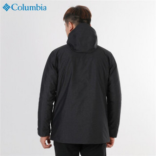 预售Columbia哥伦比亚男装 官方旗舰同款保暖羽绒内胆防水可拆卸两件套冲锋衣三合一WE1489 WE1489010 L