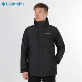 预售Columbia哥伦比亚男装 官方旗舰同款保暖羽绒内胆防水可拆卸两件套冲锋衣三合一WE1489 WE1489010 L