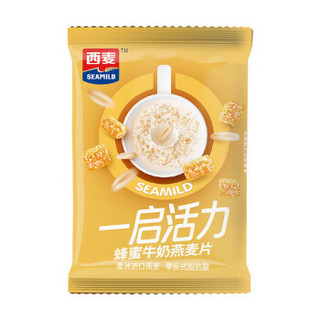 西麦 营养早餐食品 牛奶好搭档 蜂蜜牛奶 谷物代餐燕麦片588g