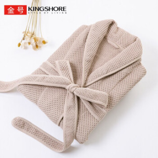 金号a类纯棉浴袍男女式全棉吸水毛巾料星级酒店舒适情侣款浴衣男款 棕色 报价价格评测怎么样 什么值得买