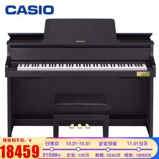 卡西欧 （CASIO）电钢琴GP-310BK钢琴专业家用成人电子钢琴88键重锤立式套装专业高端款+全套礼包