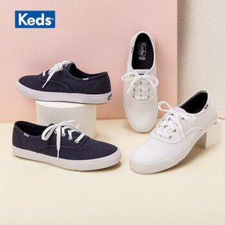 Keds女款帆布鞋休闲低帮单鞋百搭小白鞋WF52548 白色 35