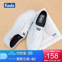 Keds女款帆布鞋休闲低帮单鞋百搭小白鞋WF52548 白色 35