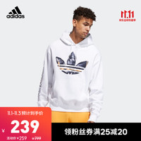 阿迪达斯官网adidas 三叶草WATERCOLOR HDY男装经典运动服套头衫ED6272 如图 L
