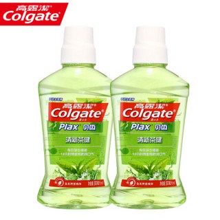 高露洁（Colgate）漱口水500ml*3男女家庭装清新口气便携家庭装 清新茶健500ml*3