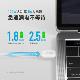 Anker 安克 双type-c 100W数据线MacBook手机PD快充