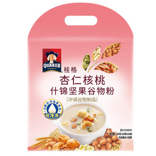 中国台湾 桂格（QUAKER）杏仁核桃什锦坚果谷物粉 冲饮谷物早餐代餐粉 250g