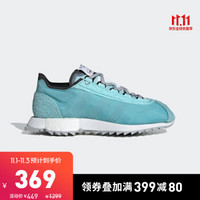 阿迪达斯官网 adidas 三叶草 SL 7600 W 女鞋经典运动鞋EG6813 活力蓝/1号黑色 38.5(235mm)