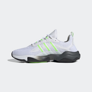 阿迪达斯官网 adidas 三叶草 HAIWEE 男女鞋经典运动鞋EF4446 白/信号绿/一号黑 41(255mm)