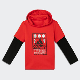 阿迪达斯官网 adidas LB HOODY SET 小童装训练运动针织套服DW5937 亮粉红荧光/黑色 140CM