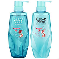 CLEAR 清扬 植觉 润养去屑 无润养去屑洗护套装（洗380ml+护375ml） *4件