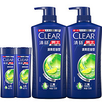 新补券：CLEAR 清扬 男士去屑洗发水套装 清爽控油型（720g*2+100g*2）