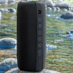 朗琴m580无线户外蓝牙50音箱便携式防水重低音hifi桌面音箱黑色