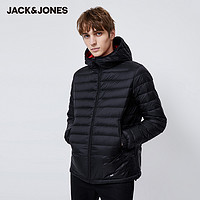 Jack Jones 杰克琼斯 219412515 灰鸭绒连帽轻薄羽绒服