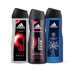  Adidas 阿迪达斯 男士洗沐套装（欧冠400ml+天赋400ml+健发400ml）