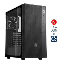 银欣(SILVERSTONE)法拉R1 黑色ATX中塔机箱(玻璃侧透/高效散热/支持240水冷)