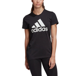 adidas 阿迪达斯 W BOS CO TEE 女子运动T恤 FQ3237 黑色 XS