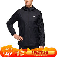 阿迪达斯 ADIDAS 男子 运动型格 MH WB CLEAN 运动 夹克/风衣 GF3965 L码