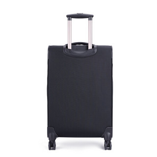 外交官（Diplomat）行李箱男女可扩充布箱软箱拉杆箱TSA密码锁箱子万向轮旅行箱DH-1320C黑色28英寸