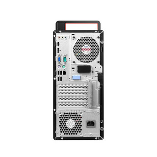 Lenovo 联想 ThinkCentre M730t 十代酷睿版 23英寸 商用台式机 黑色(酷睿i7-10700、R520、16GB、1TB HDD、风冷)