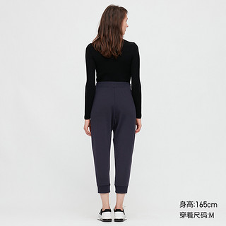 UNIQLO 优衣库 女士AIRism直筒七分裤433680 藏青色S