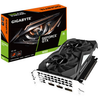 GIGABYTE 技嘉 GTX 1650 OC 4G 显卡 4GB 黑色