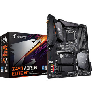 GIGABYTE 技嘉 Z490 AORUS ELITA AC ATX主板（intel LGA1200 Z490）