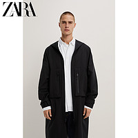 ZARA 新款 男装 秋冬长款连帽派克外套 06518305800