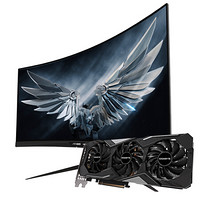 GIGABYTE 技嘉 RTX 2060SUPER GAMING OC 3X 8G 显卡 8GB 显卡显示器套装