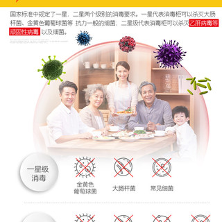 容声 Ronshen86-RQ104消毒柜家用小型台式立式商用迷你碗筷厨房消毒碗柜式