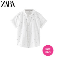 ZARA 新款 童装男童 秋冬新品 锚图案衬衫 07545680250