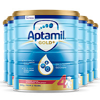 Aptamil 爱他美 金装版 4段 婴幼儿配方奶粉(2岁以上) 900g*6罐装