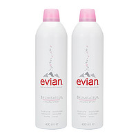 evian 依云 矿泉水喷雾400ml2支装补水舒缓爽肤水化妆水