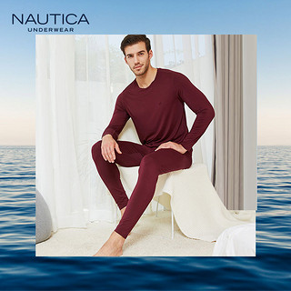 NAUTICA 诺帝卡 男士 纯棉秋衣秋裤套装