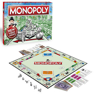 Hasbro 孩之宝 地产大亨monopoly大富翁桌游经典版游戏棋强手棋成年儿童版