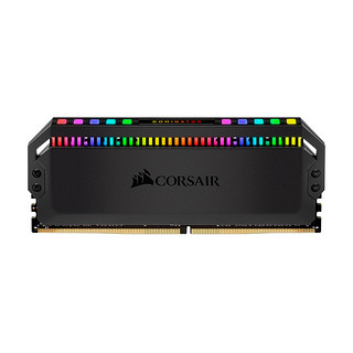 USCORSAIR 美商海盗船 统治者系列 DDR4 3000MHz RGB 台式机内存 灯条 黑色 64GB 16GBx4