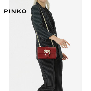 PINKO19年秋冬新款小号经典款女包时尚燕子包1P21DT Y5EU 纯链条粉色1P21ED Y5FF Q19